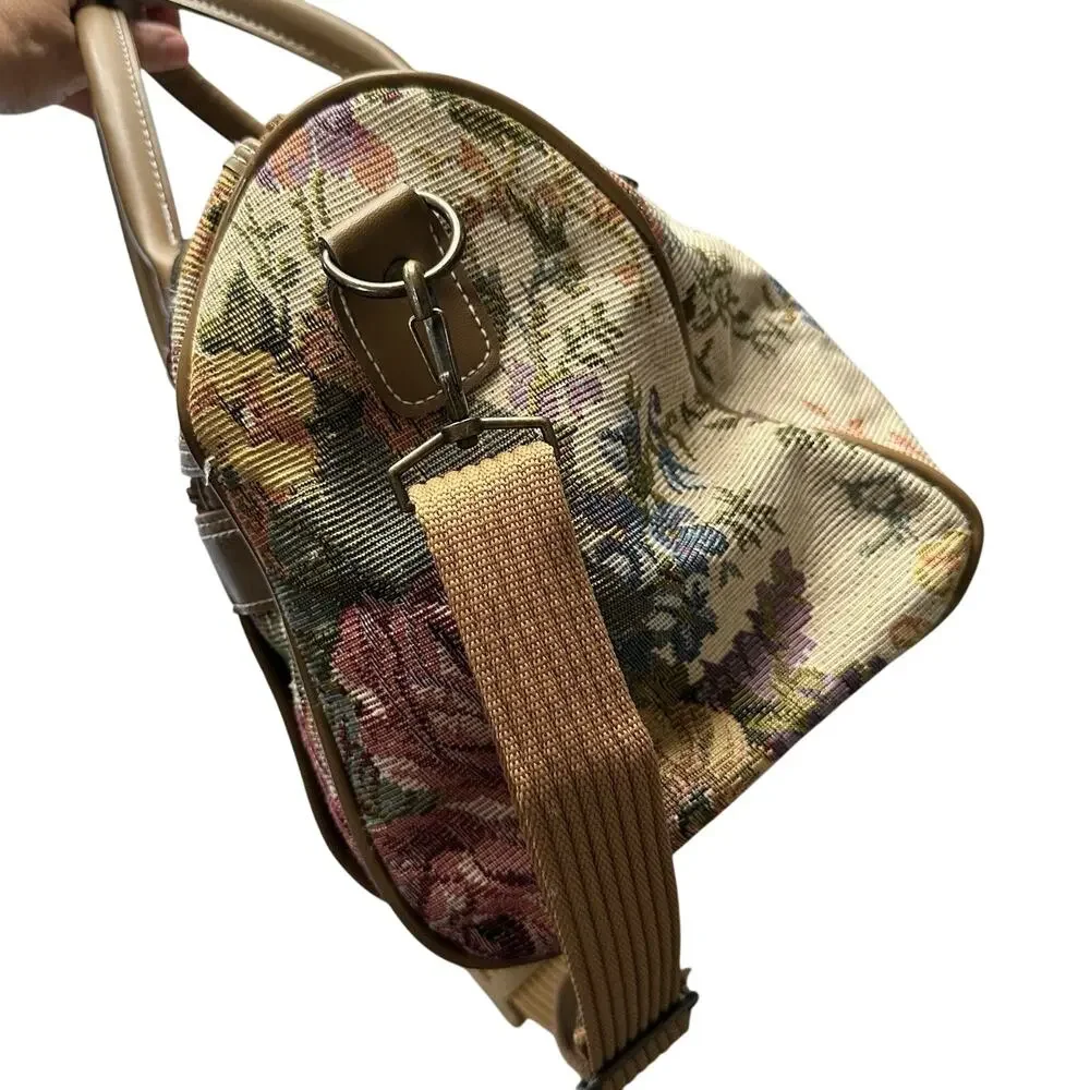 RARE VINTAGE LEISURE LUGGAGE CARRYON DUFFEL WEEKEND TRAVEL BAG NWT MACY'S